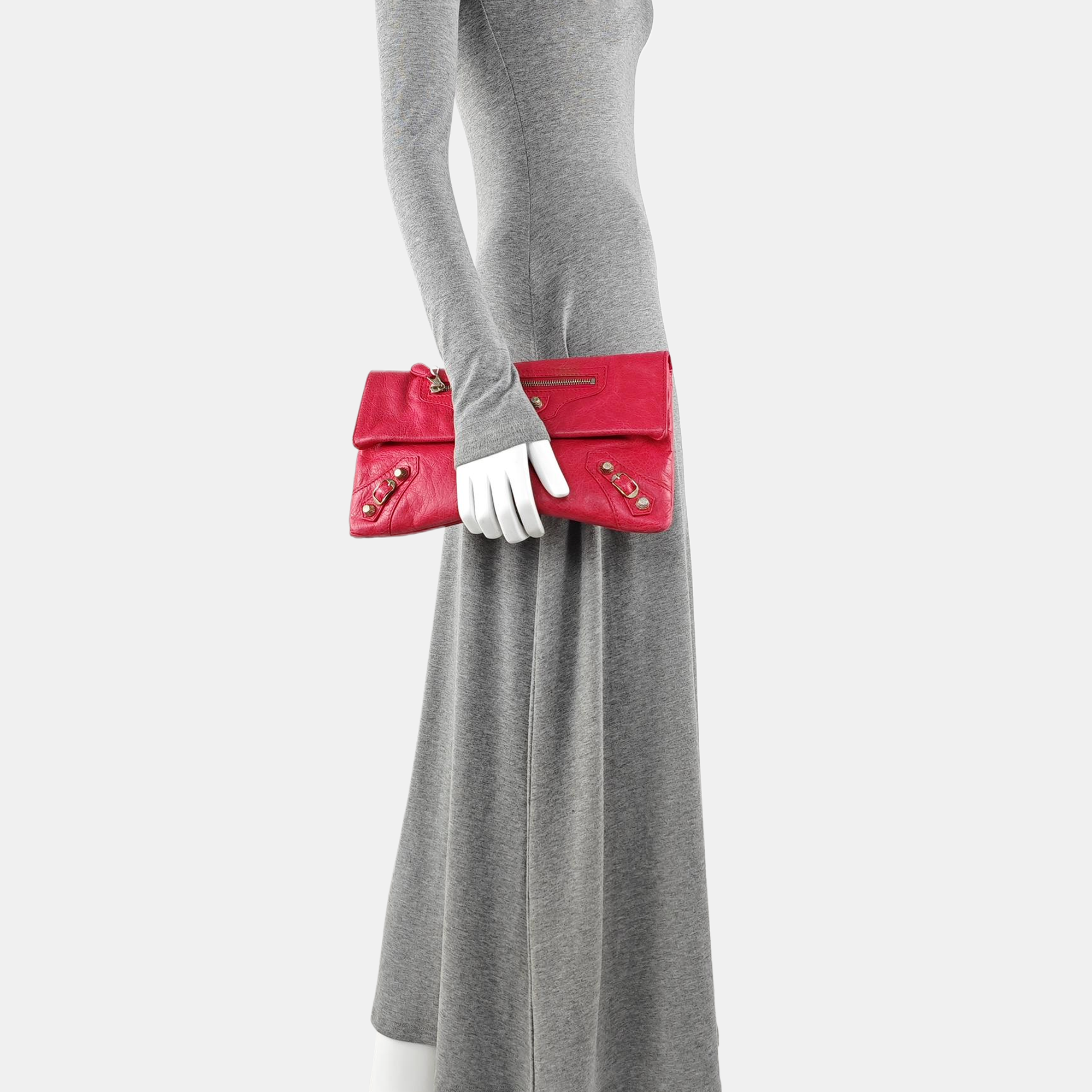 Classic City Small Lambskin Red