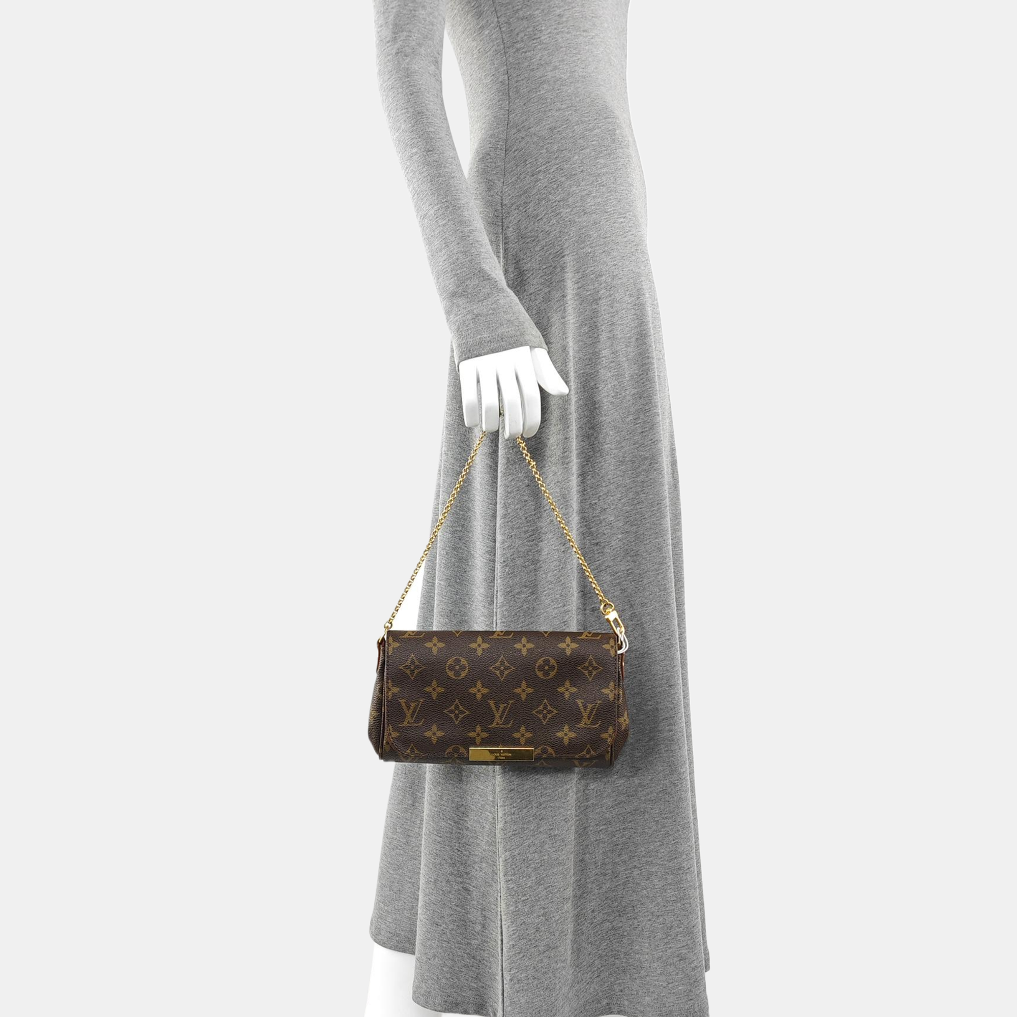 FAVORITE PM Monogram Coated Canvas Brown
