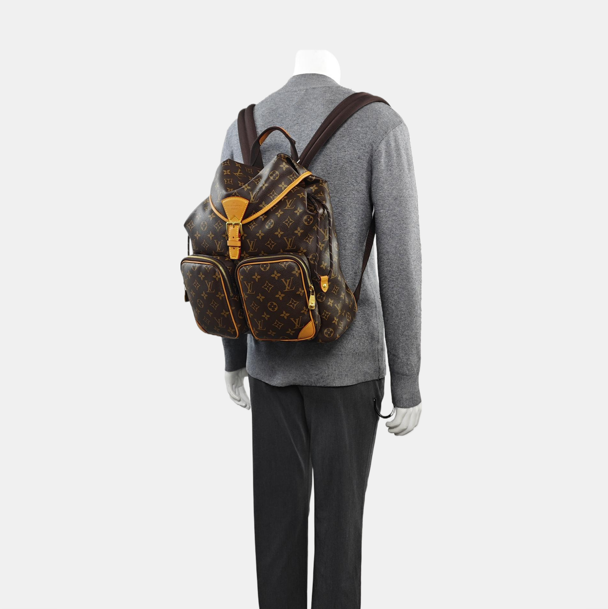 MONTSOURIS CARGO Monogram Coated Canvas Brown