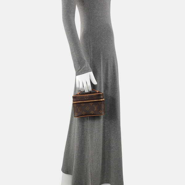 NICE Super Mini Monogram Coated Canvas Brown