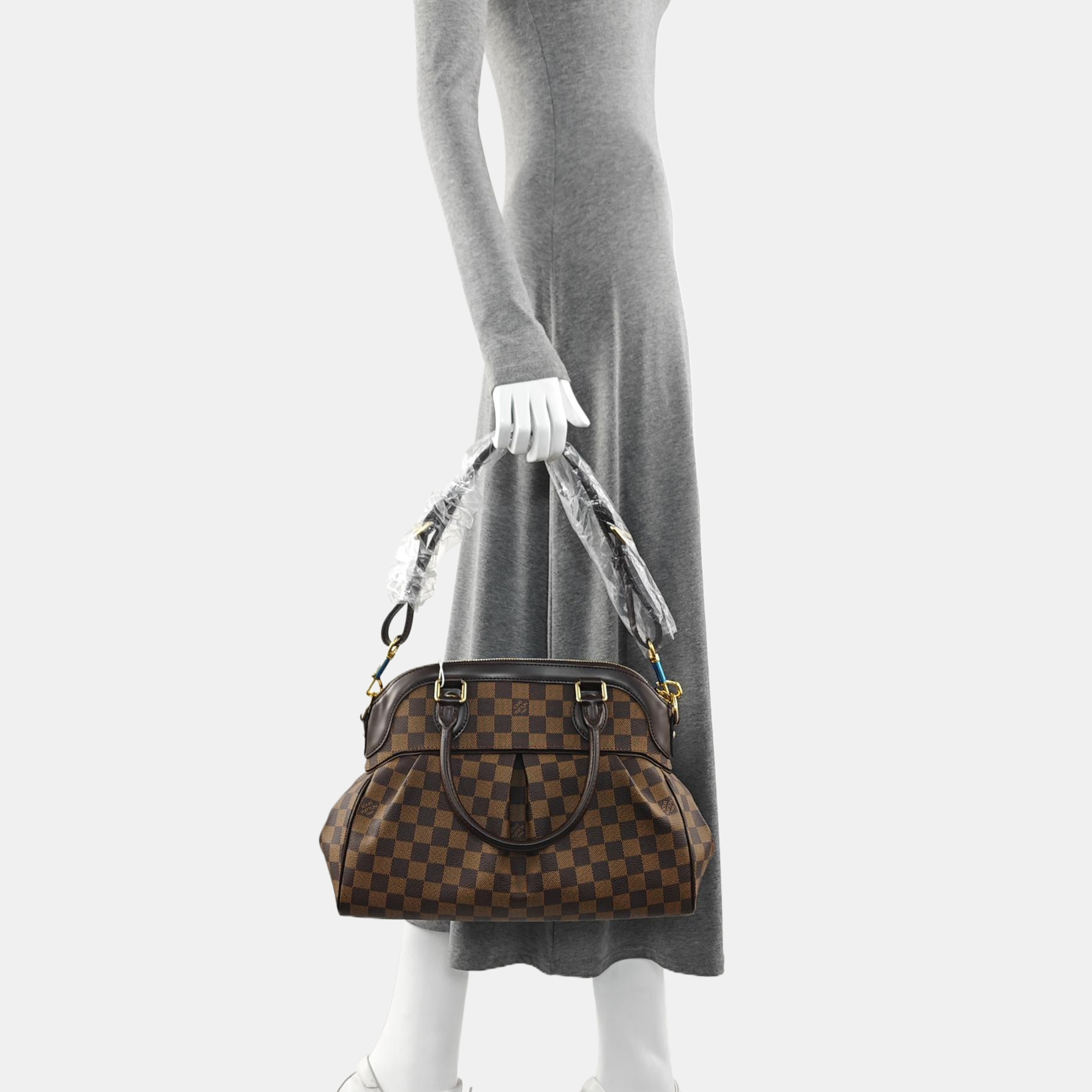 TREVI PM Damier Ebene Coated Canvas Brown