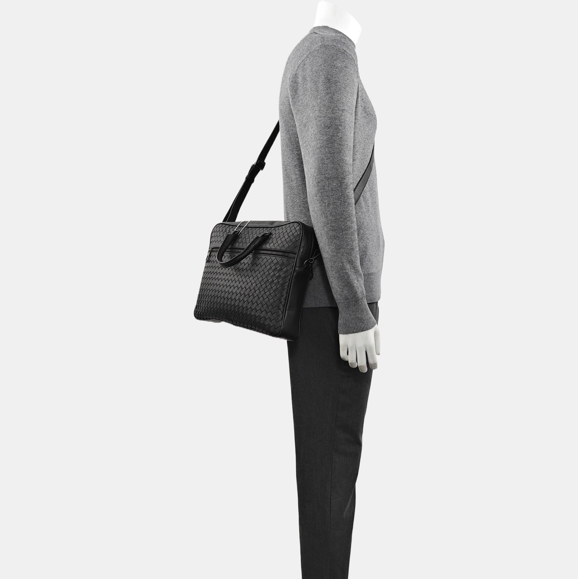 Calfskin Shoulder Bag Black