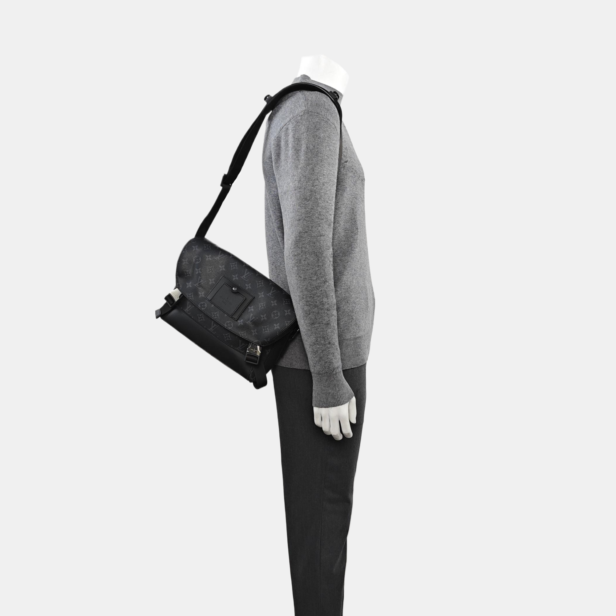 VOYAGER PM Monogram Coated Canvas Black