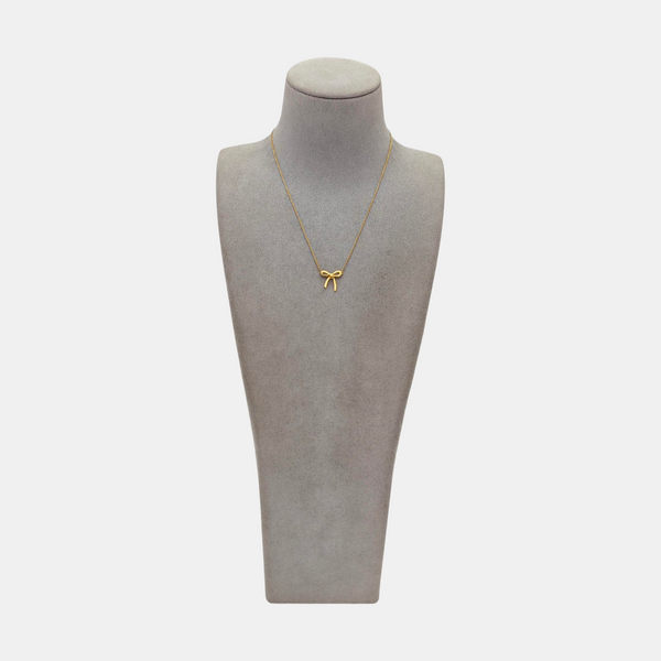 Tiffany Bow 18k Gold Necklace