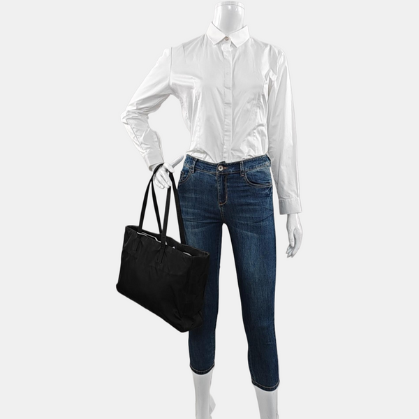 Nylon Tote Bag Black