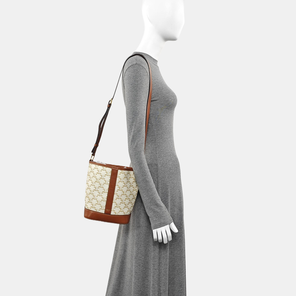 TRIOMPHE CANVAS Small Coated Canvas Beige
