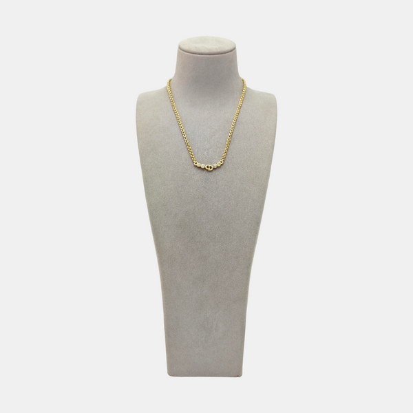 Petit CD Metal Gold Necklace