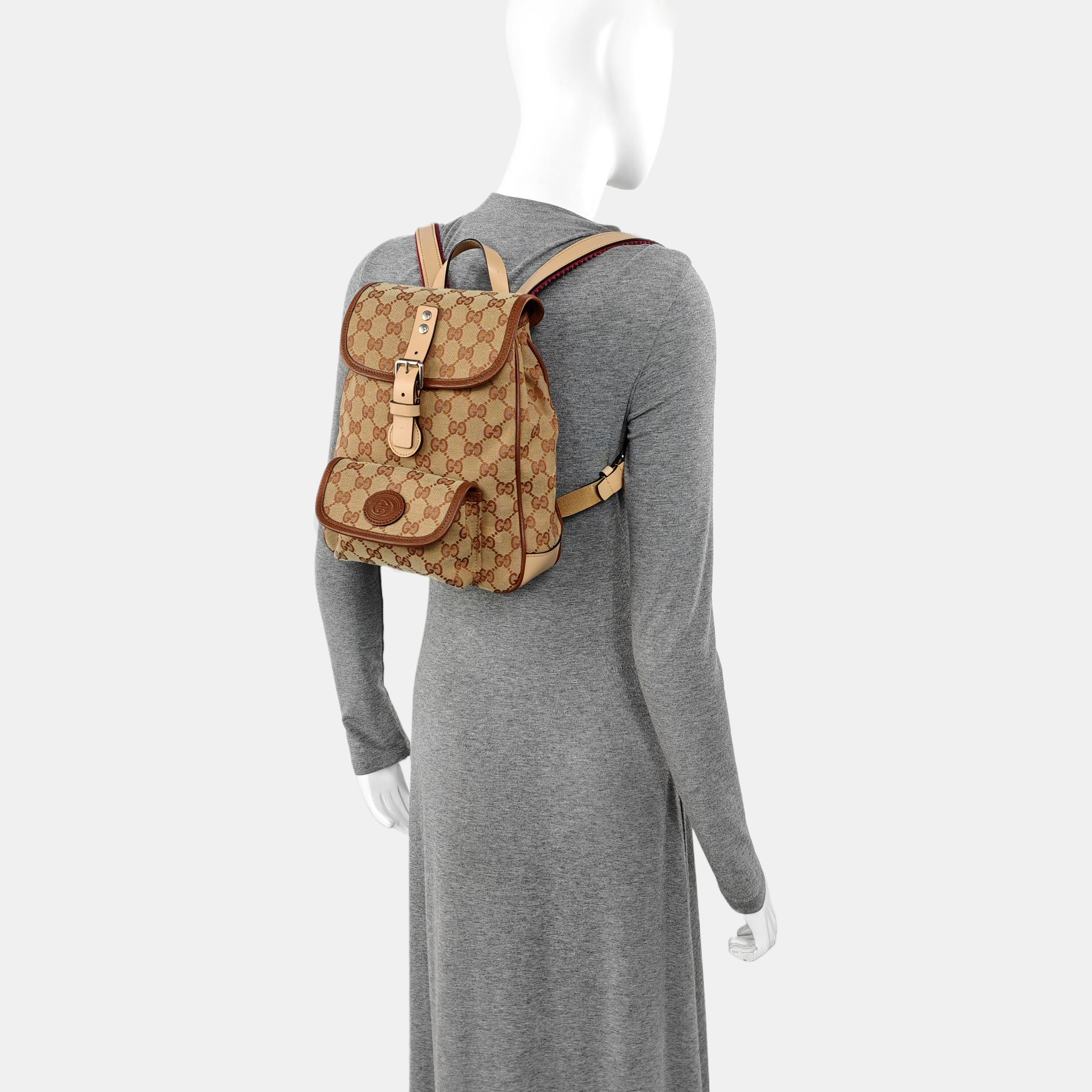 Monogram Canvas Backpack Brown