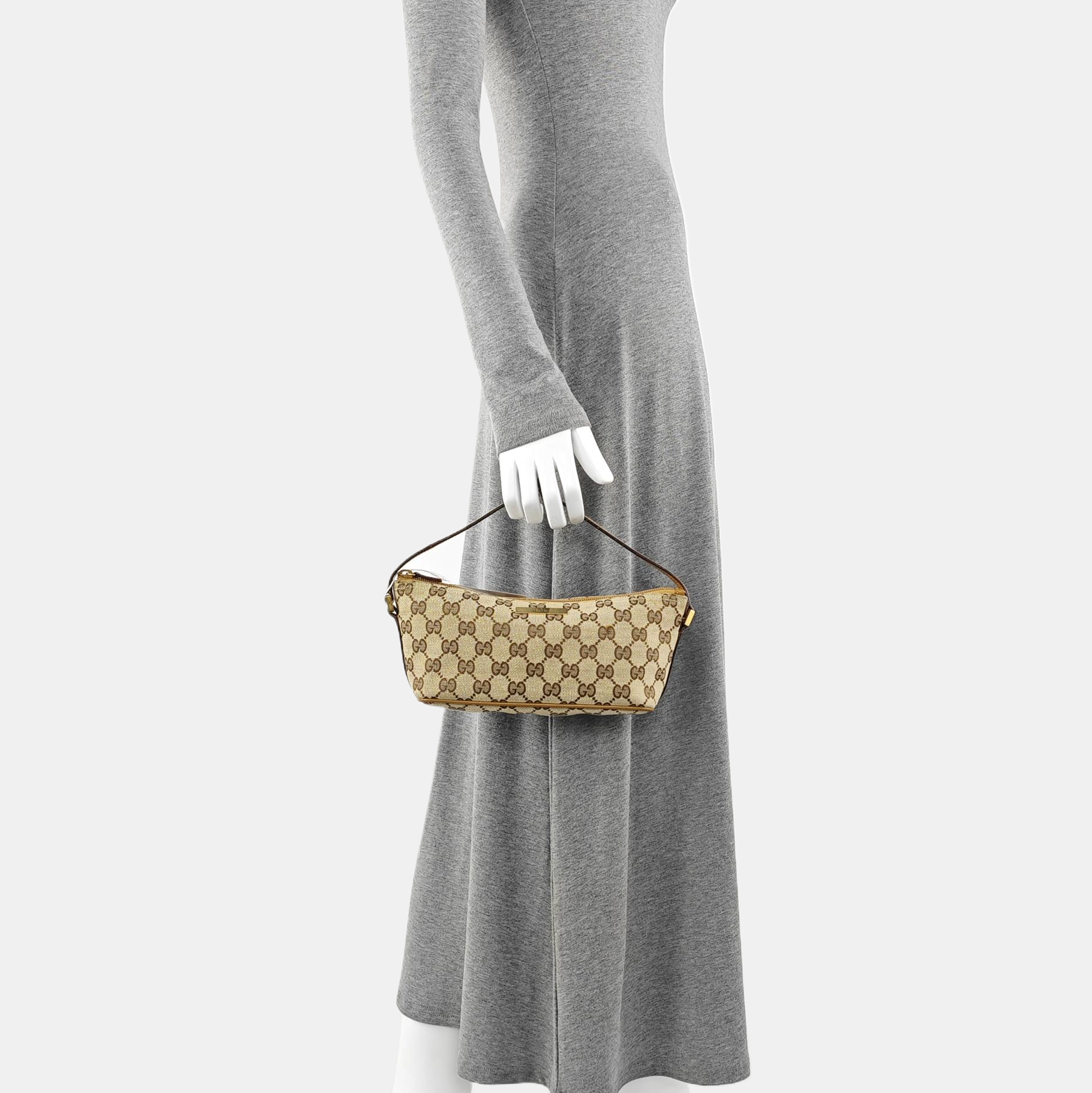 Monogram Canvas Top Handle Bag Beige