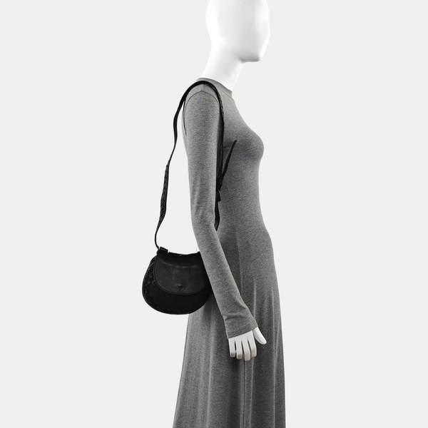 Calfskin Shoulder Bag Black