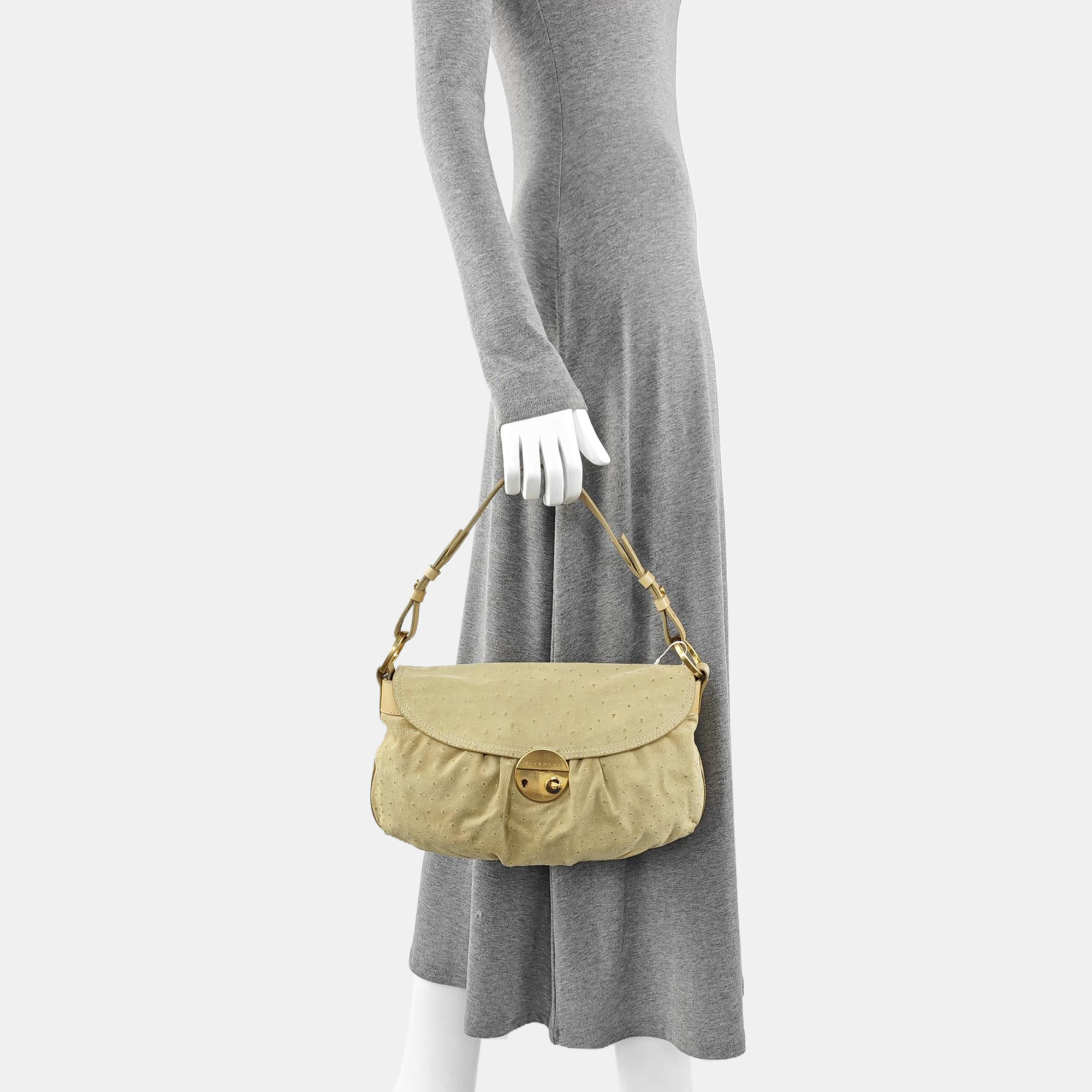 Suede Shoulder Bag Brown