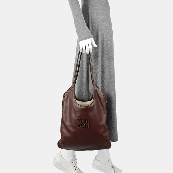 IVY Large Calfskin Brown
