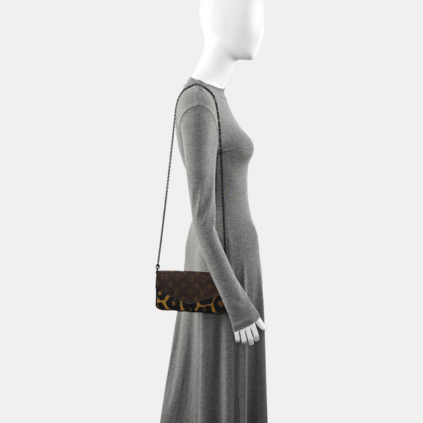 FÉLICIE Monogram Coated Canvas Brown