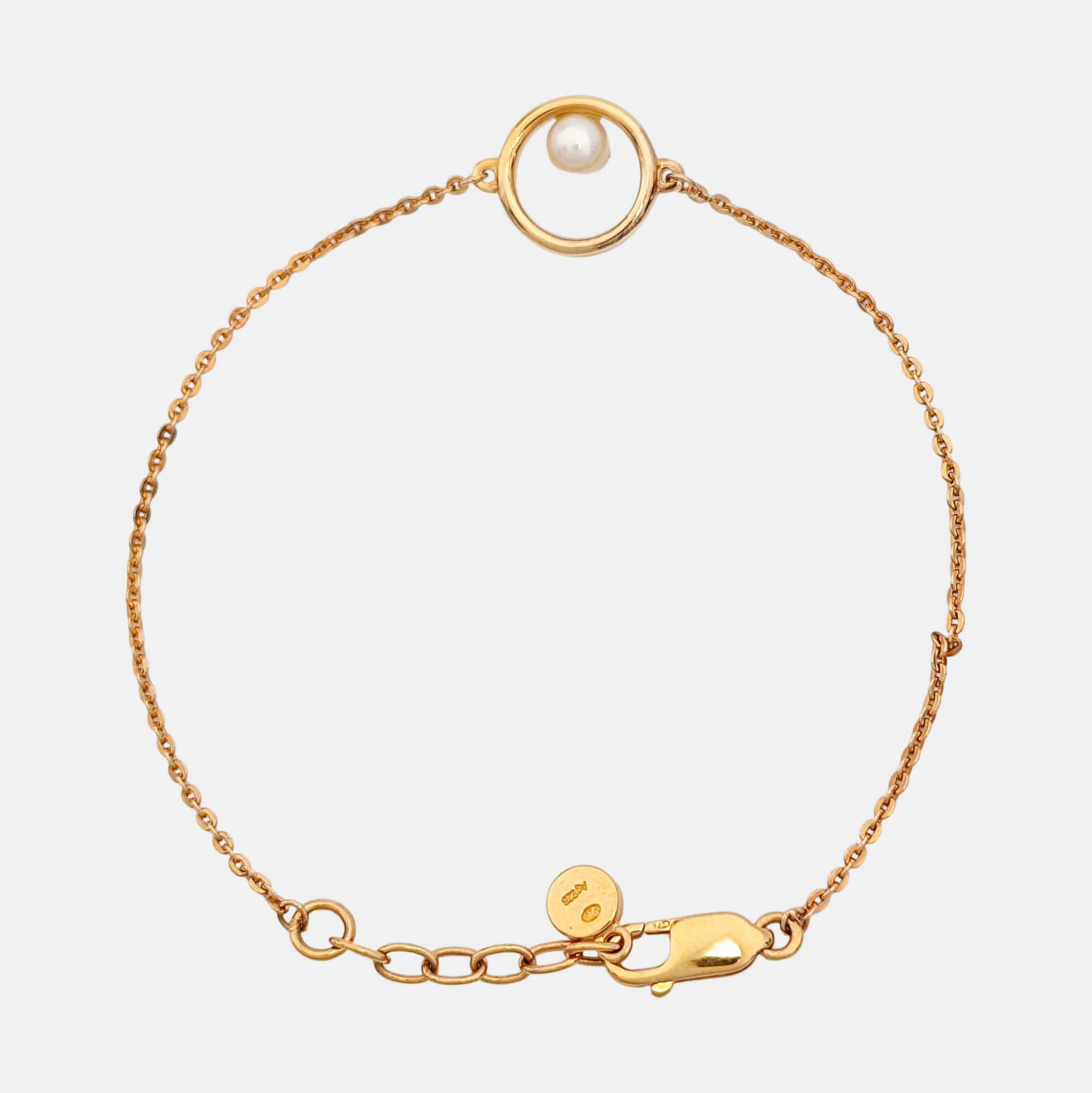 925 Sterling Silver Rose Gold Bracelet