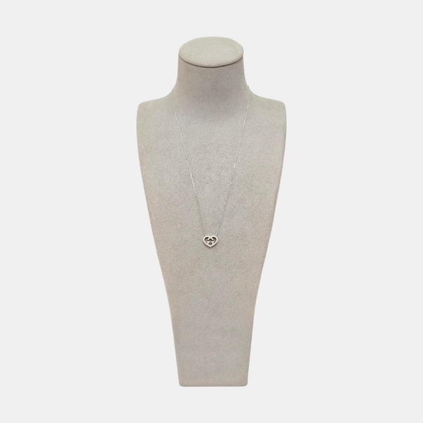 18k White Gold Silver Necklace