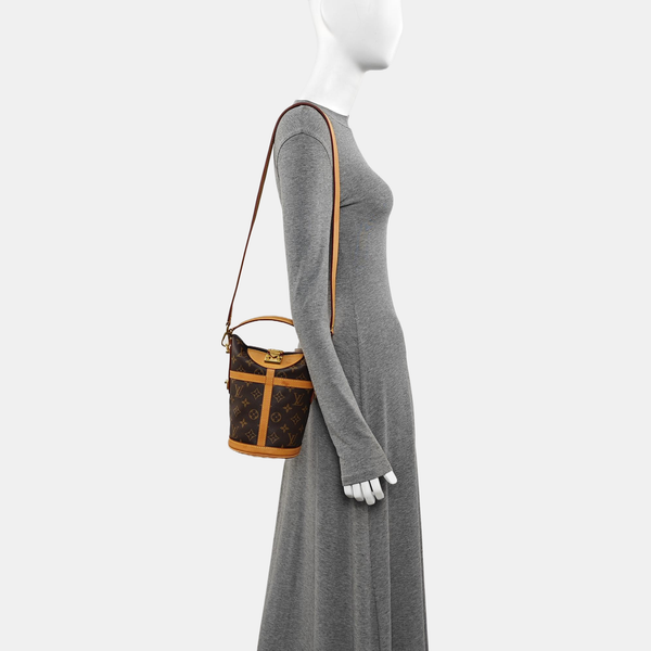 DUFFLE Monogram Coated Canvas Brown
