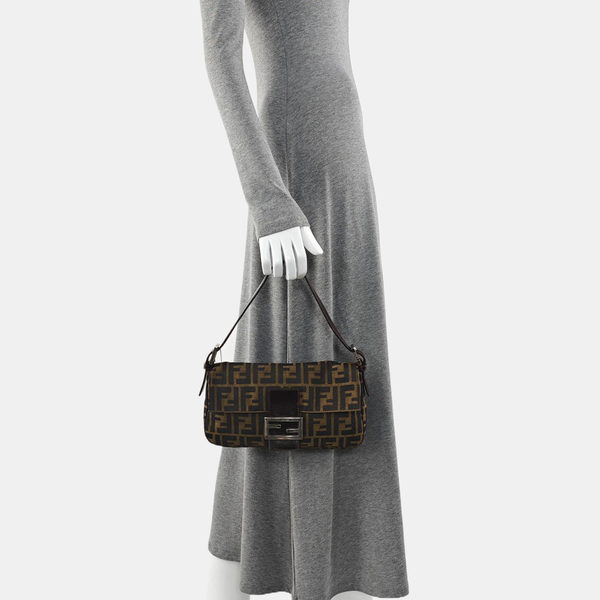 Baguette Medium Canvas Brown