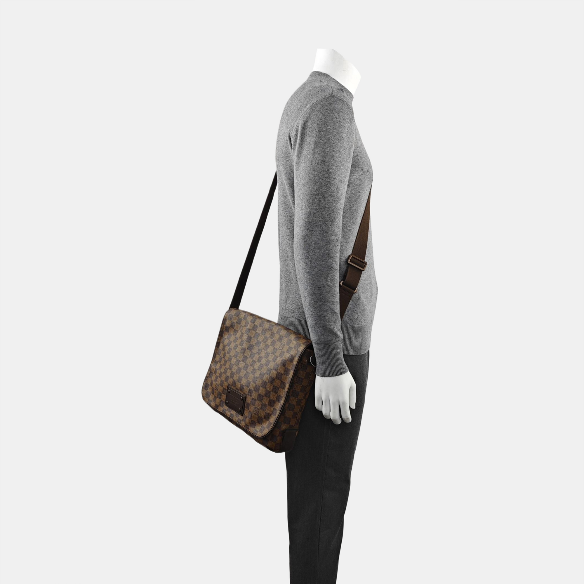 DISTRICT MM Damier Ebene Coated Canvas Brown