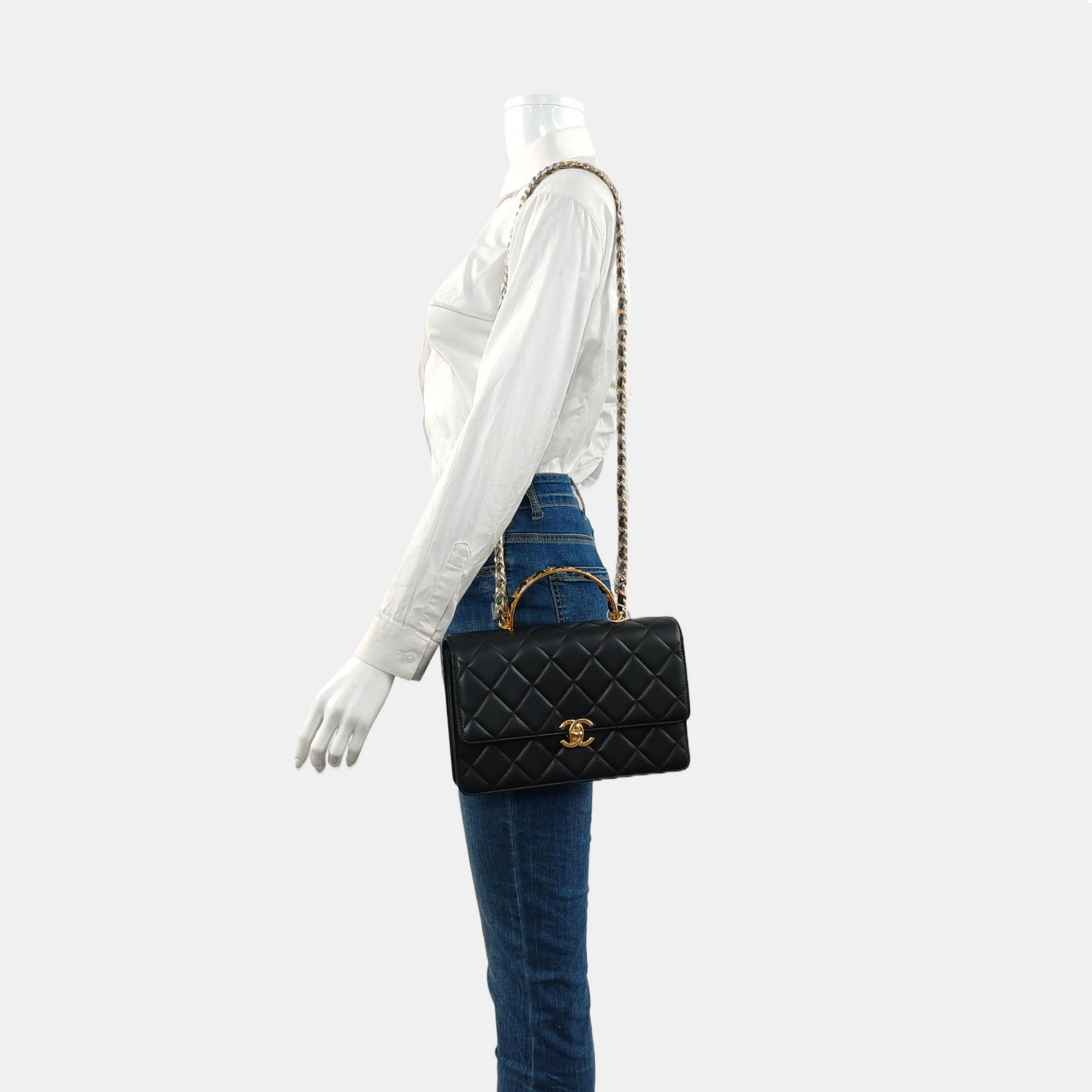 Quilted Calfskin Black