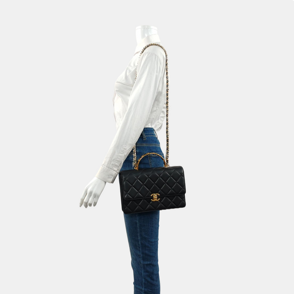 Quilted Calfskin Black