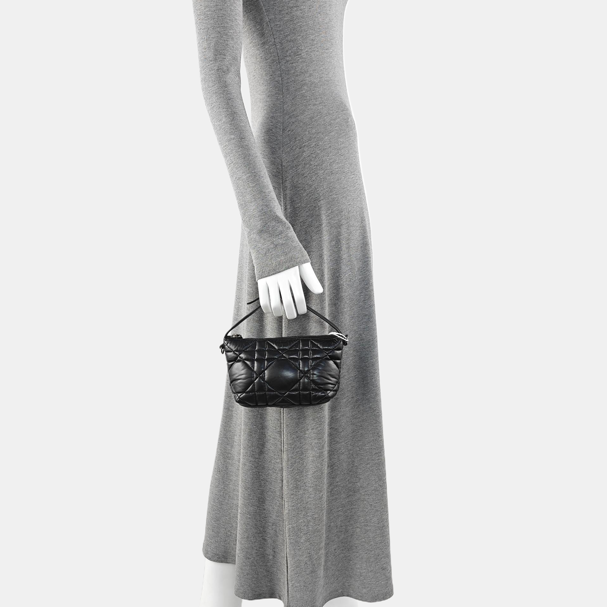 Diortravel Nomad Small Cannage Calfskin Black