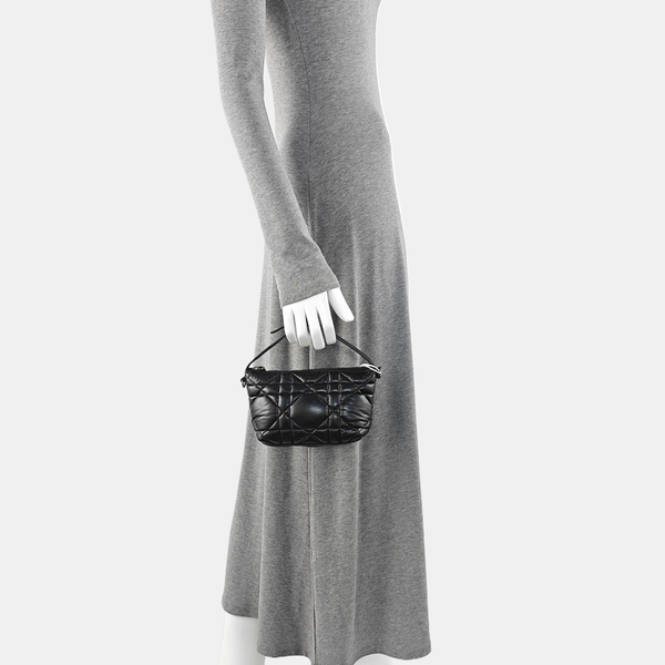 Diortravel Nomad Small Cannage Calfskin Black