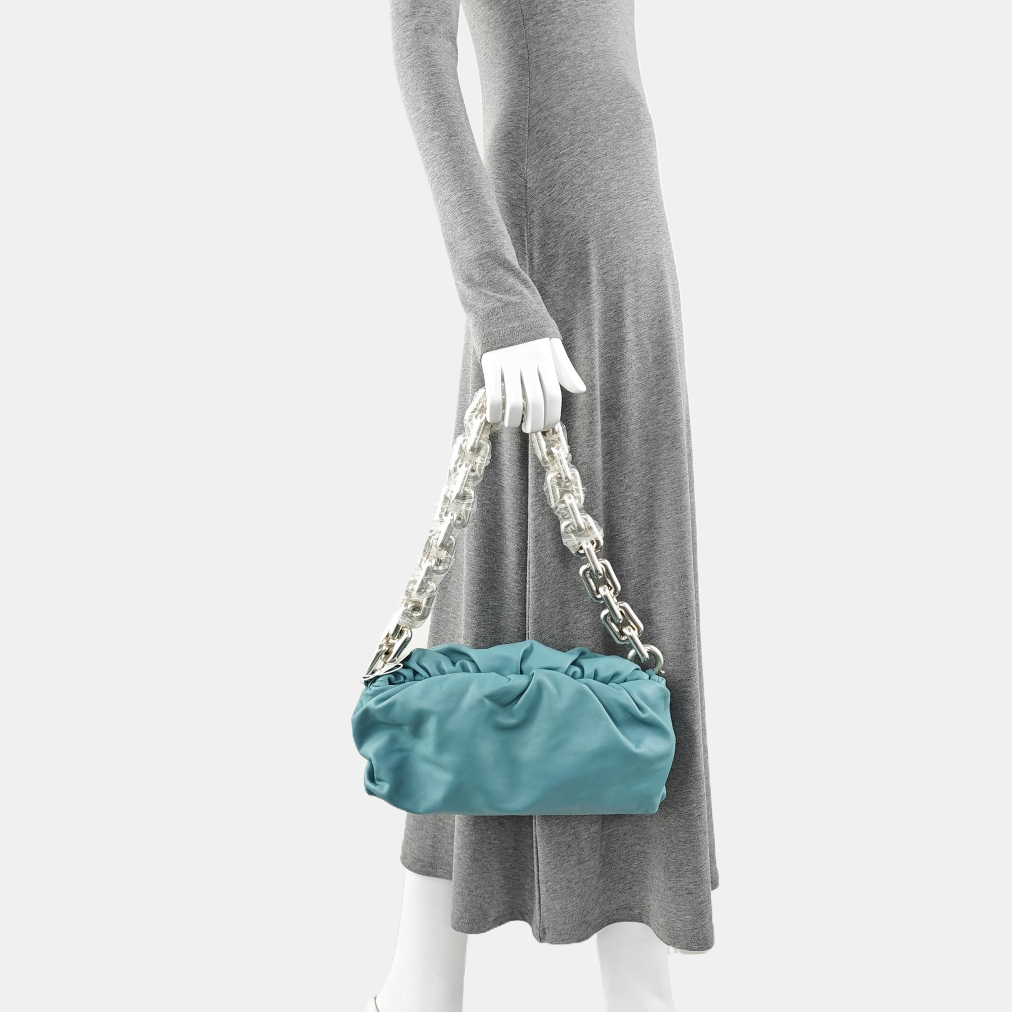 The Pouch Mini Calfskin Blue