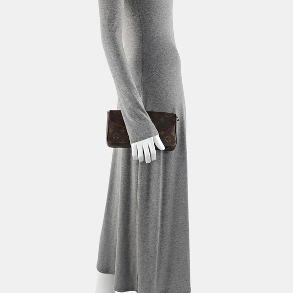 FÉLICIE Monogram Coated Canvas Brown