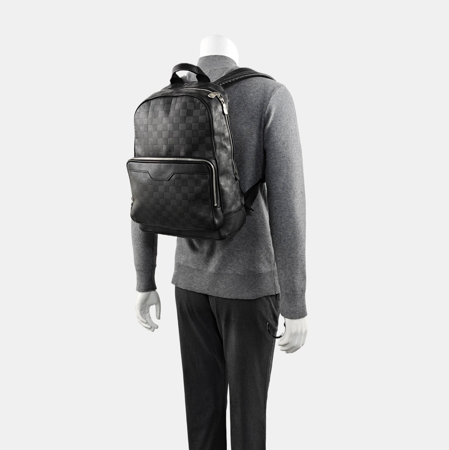 CAMPUS Damier Graphite Calfskin Black