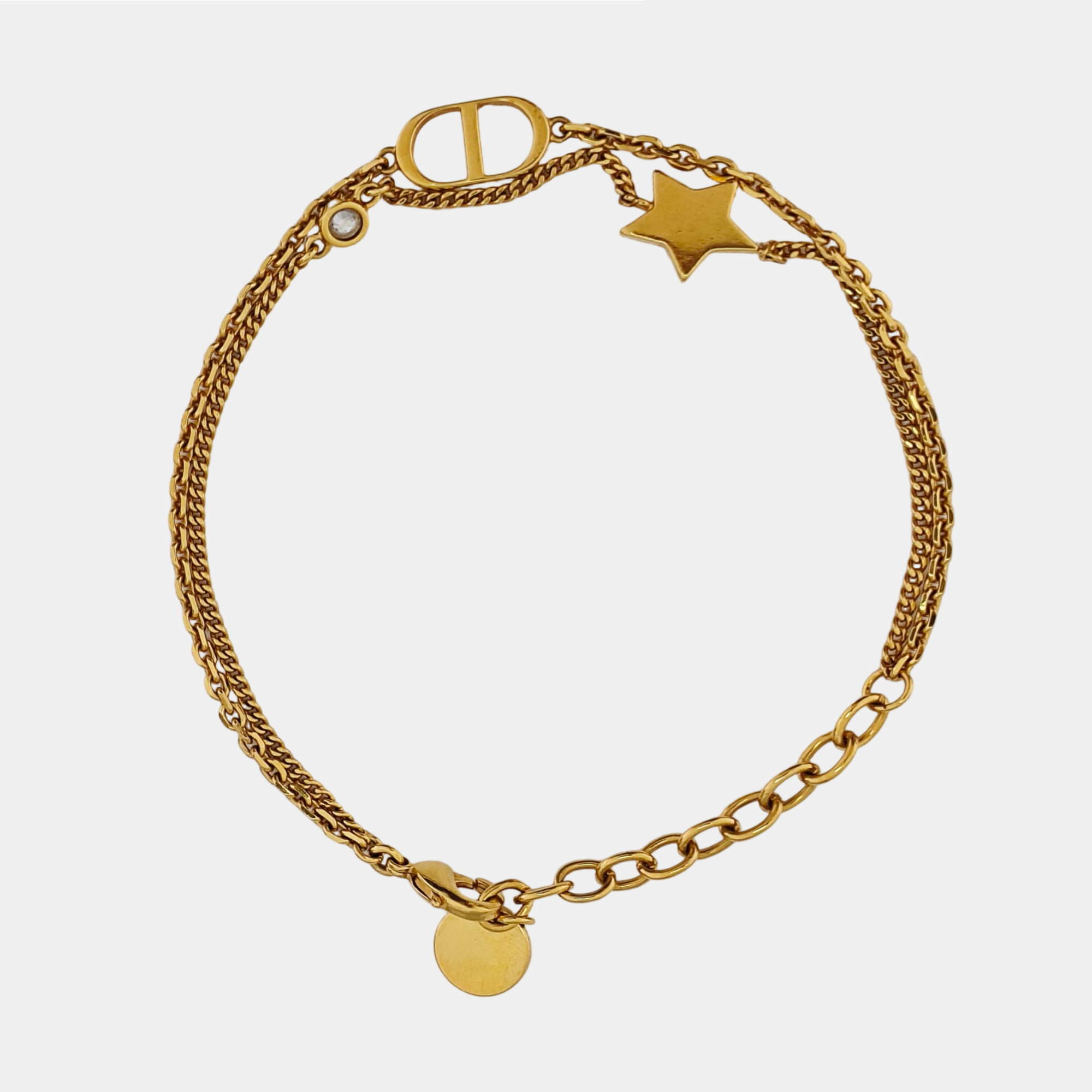Petit CD Metal Gold Bracelet