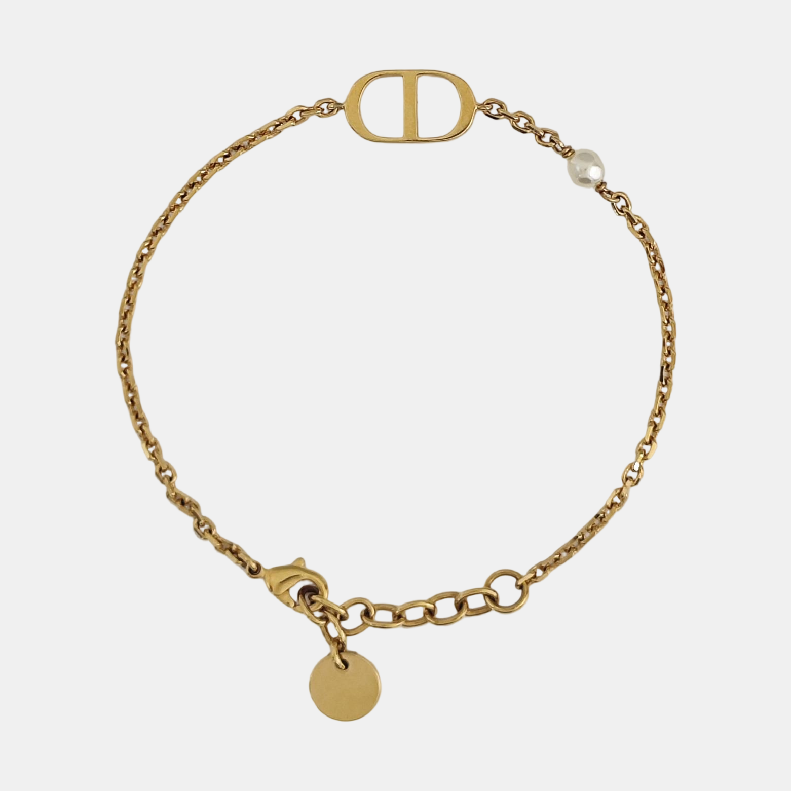 Petit CD Metal Gold Bracelet