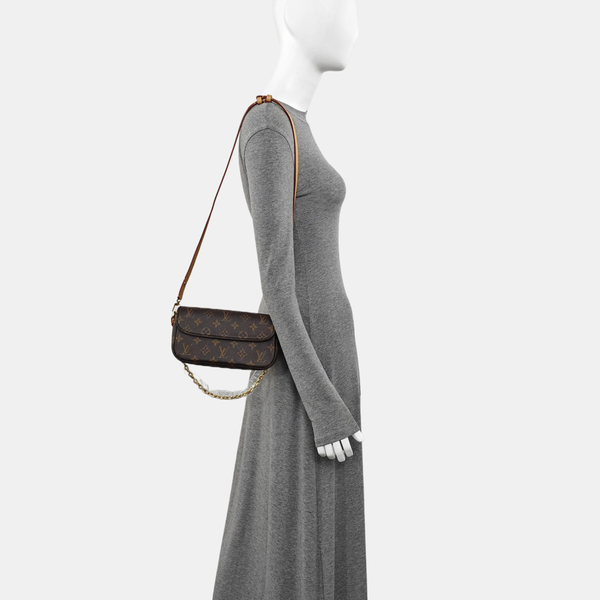 IVY Monogram Coated Canvas Brown