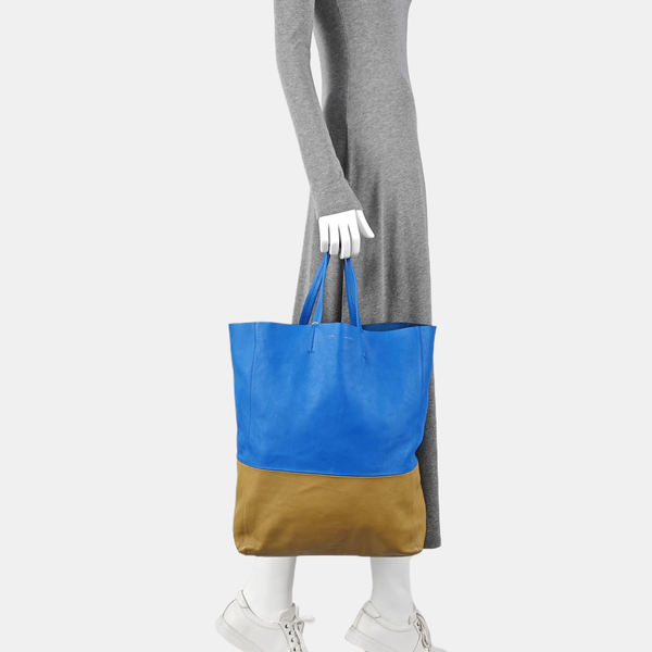 VERTICAL CABAS Medium Calfskin Blue
