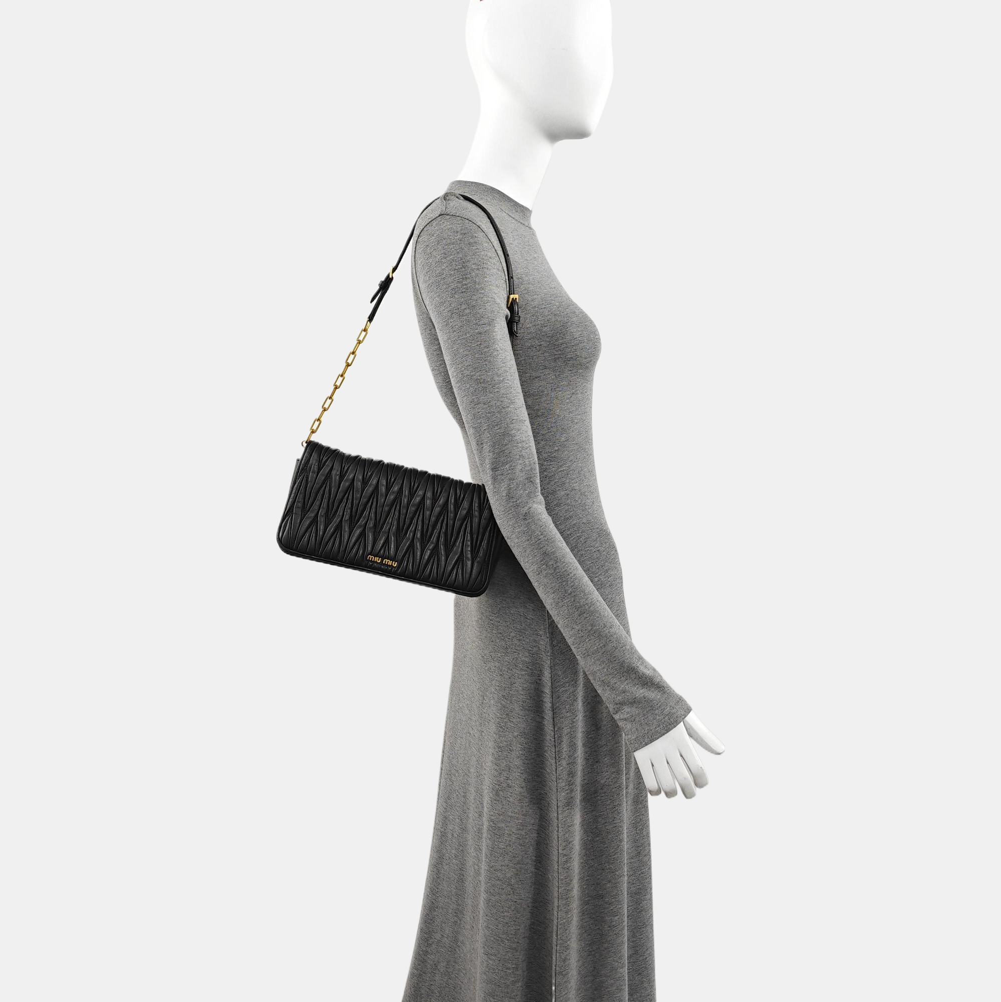 Quilted Lambskin Crossbody Bag Black
