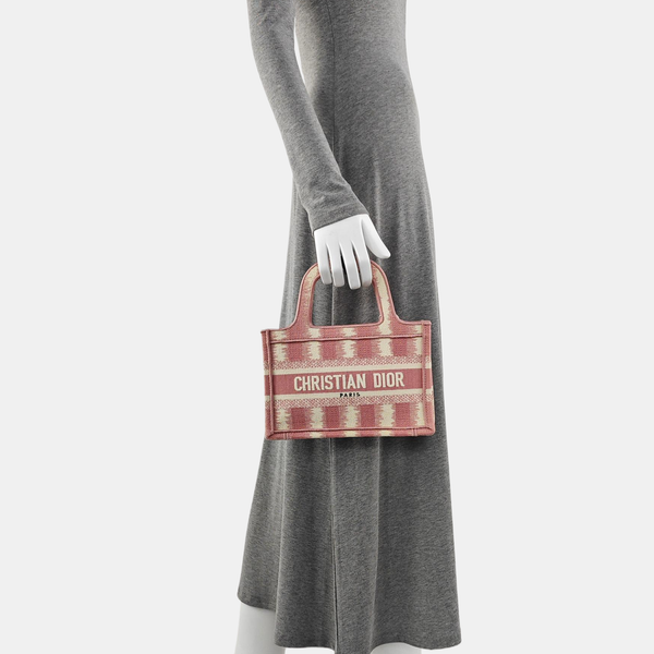 Authenticated pre-owned  Book Tote Mini Fabric Pink - Tote Bag at Looply