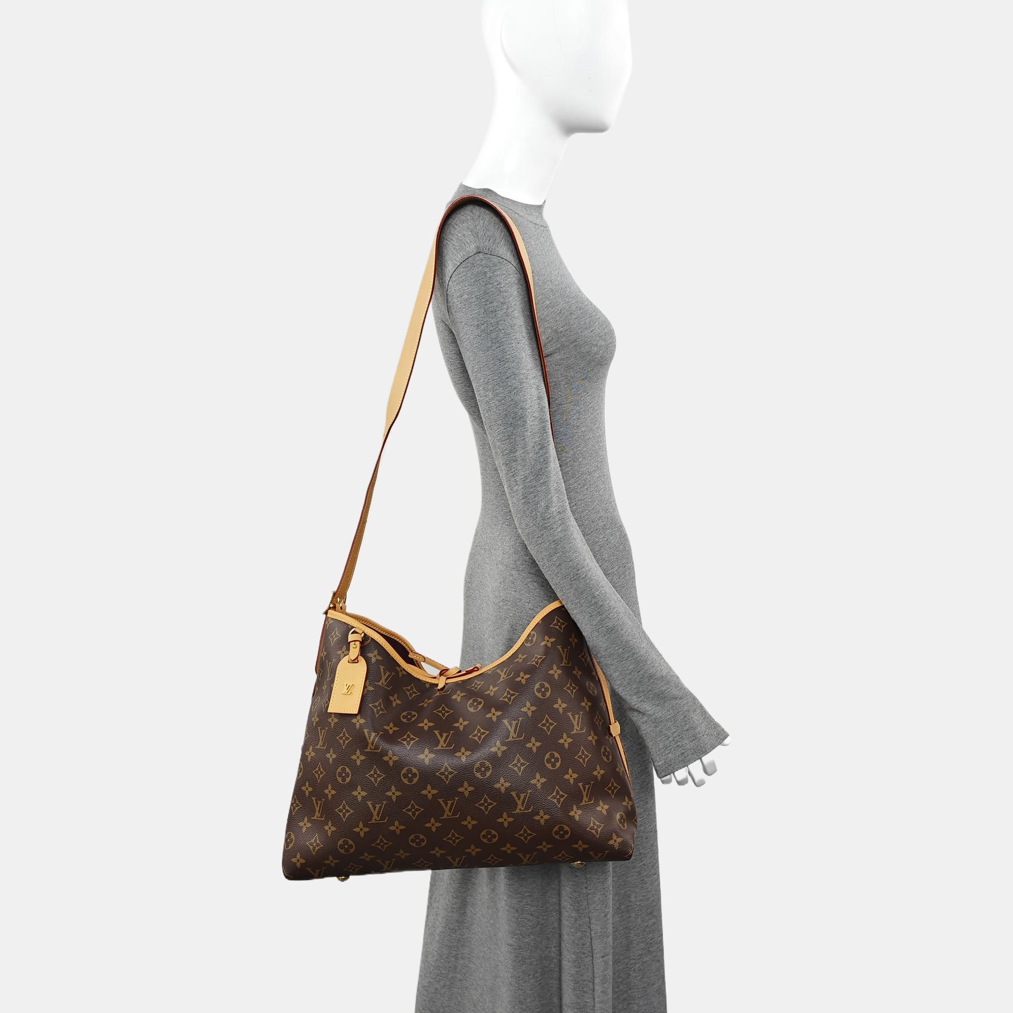 CARRYALL MM Monogram Coated Canvas Brown
