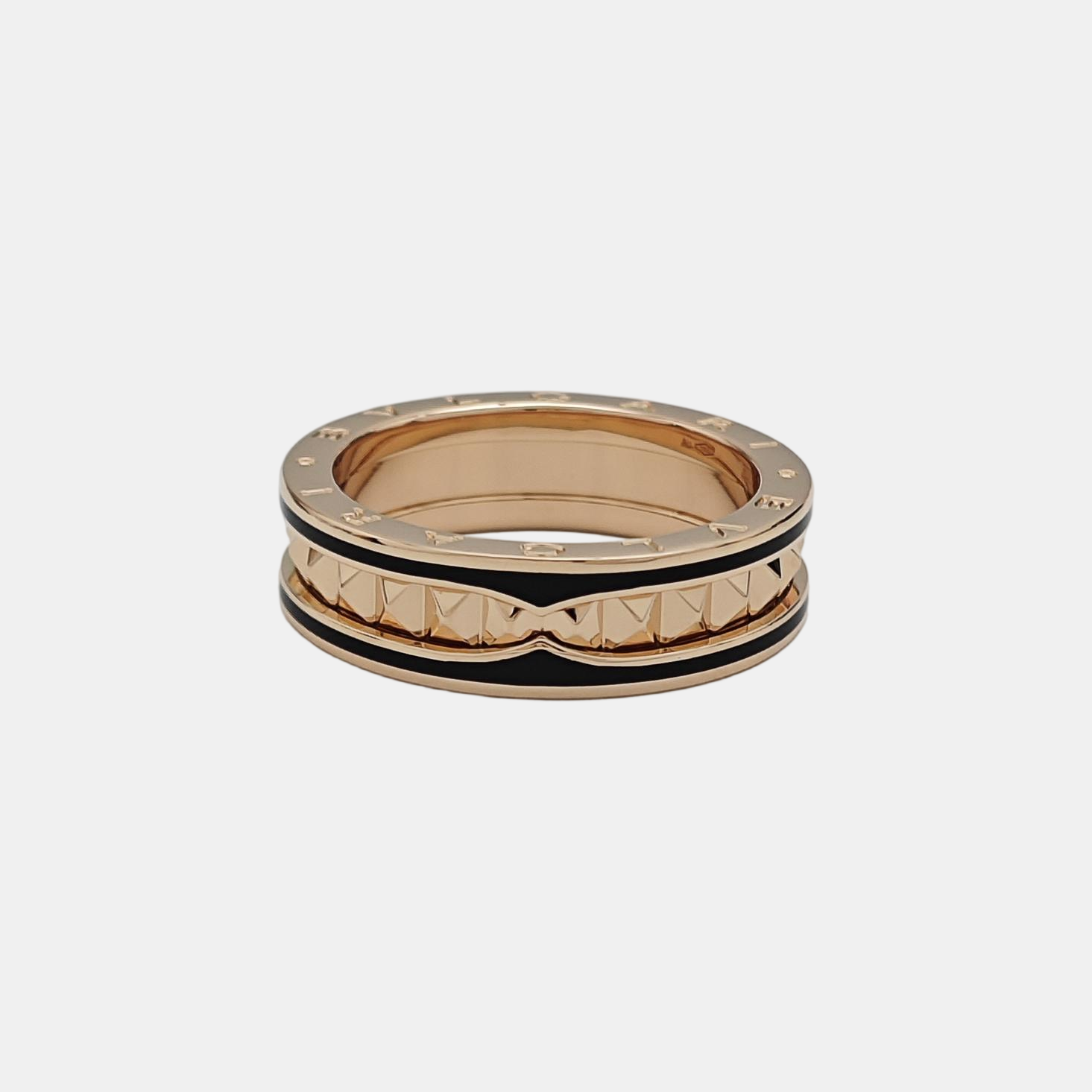 B.ZERO1 18k Rose Gold Ring EU 64