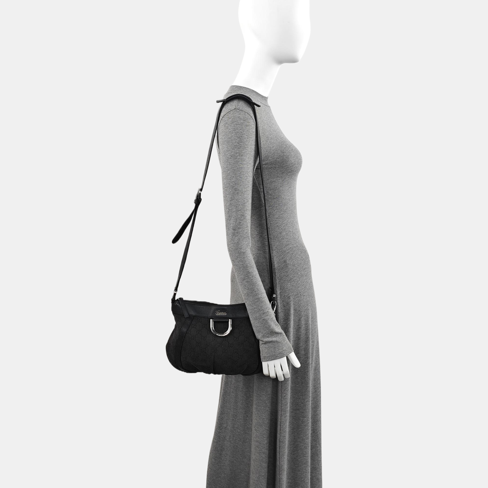 Monogram Canvas Tote Bag Black