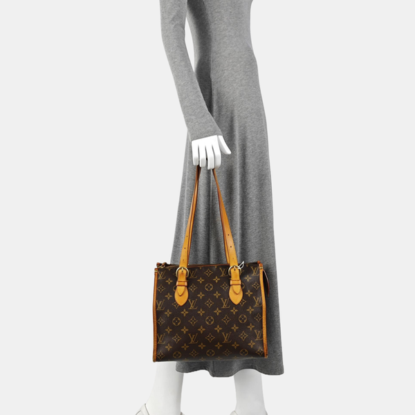 POPINCOURT Monogram Coated Canvas Brown