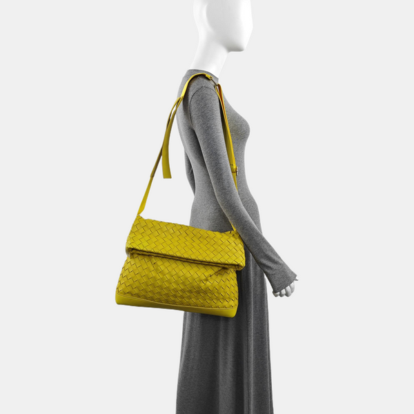 Calfskin Shoulder Bag Yellow