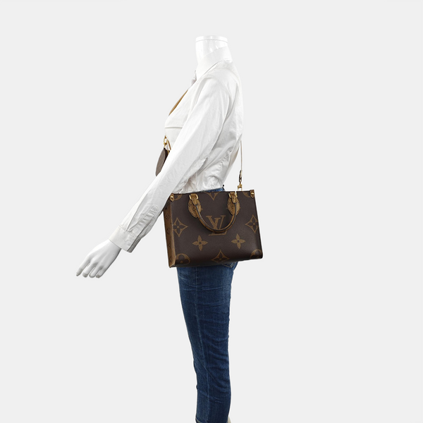 ONTHEGO PM Monogram Coated Canvas Brown