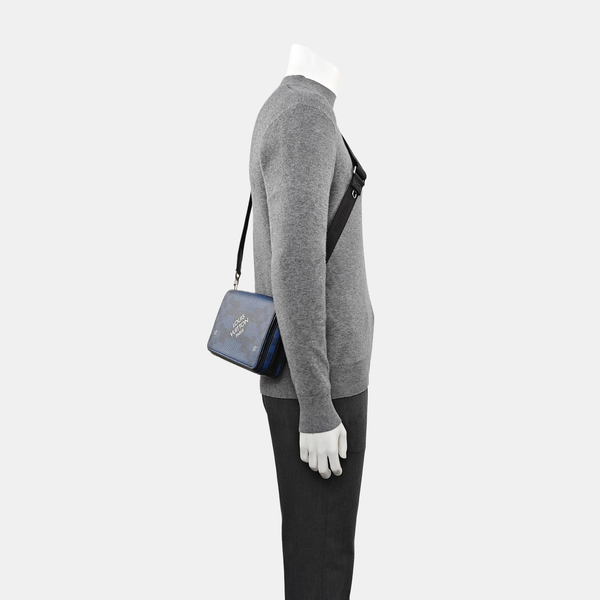 STUDIO Damier Coated Canvas Blue