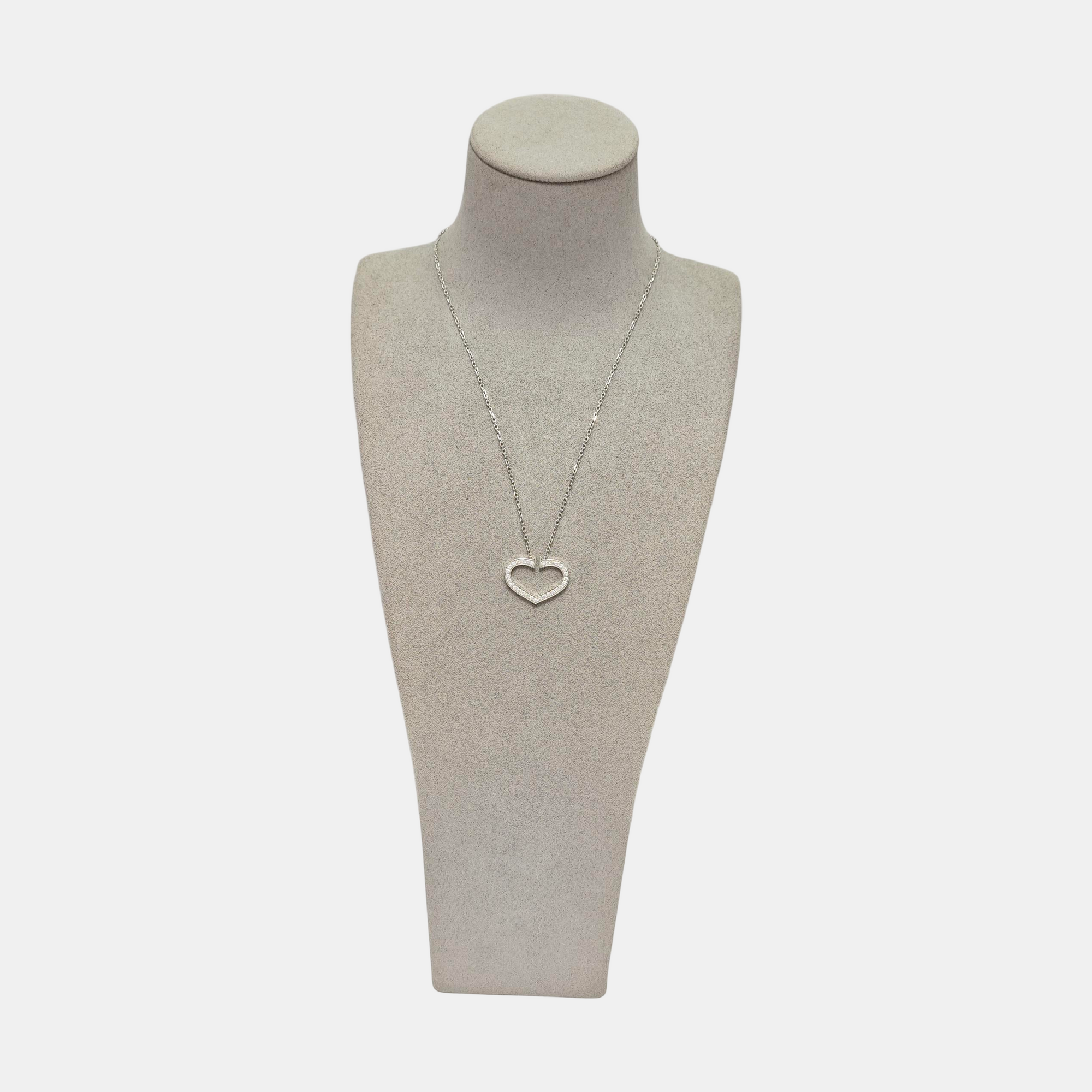 18k White Gold Silver Necklace