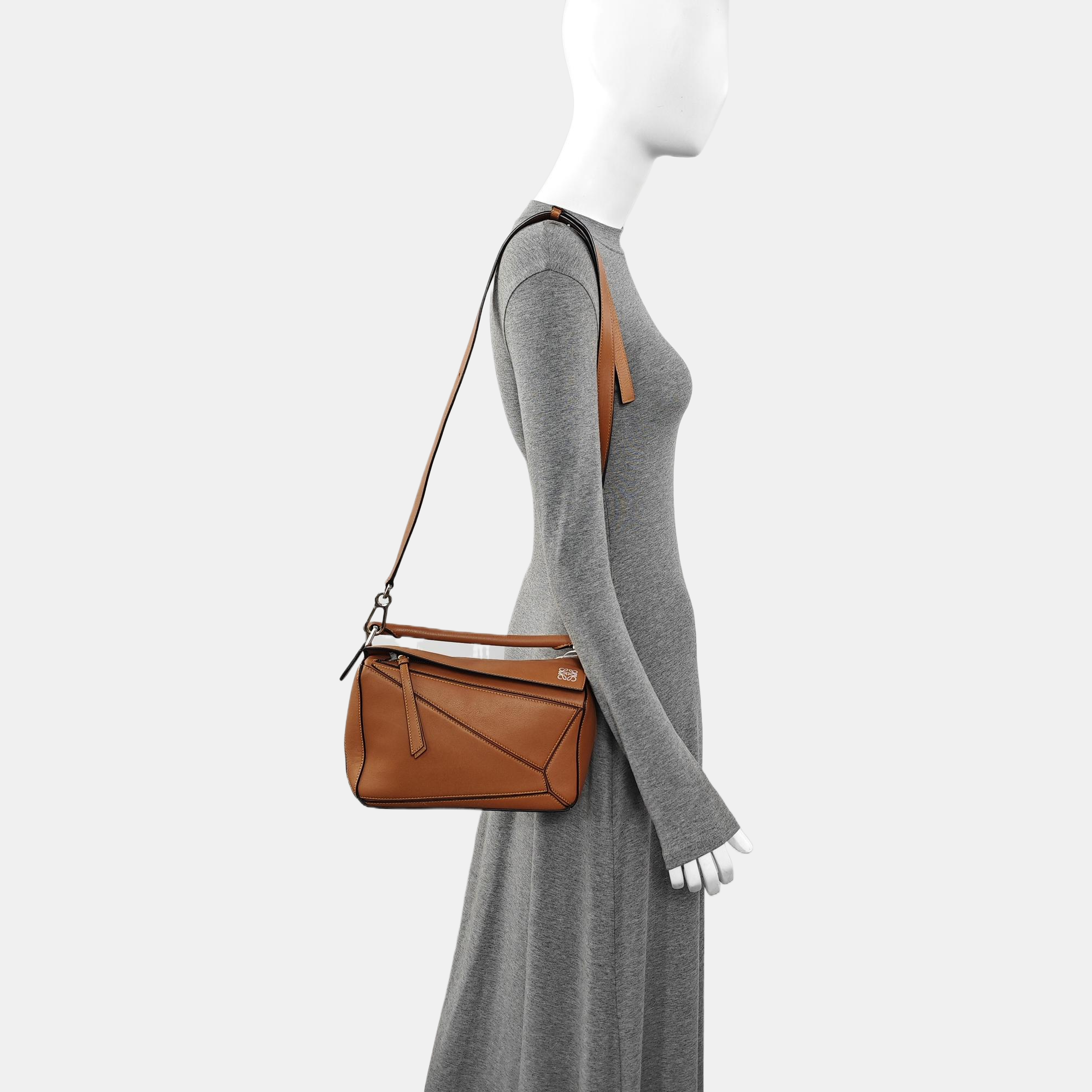 Puzzle Small Calfskin Brown