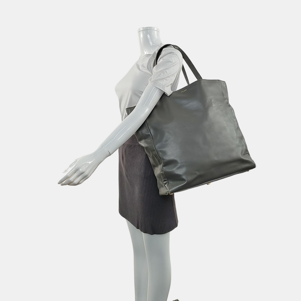 SHOPPING BAG Calfskin Gray