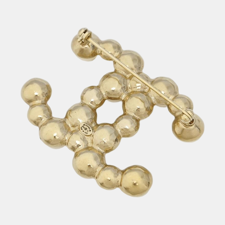 Vintage Metal White Brooch