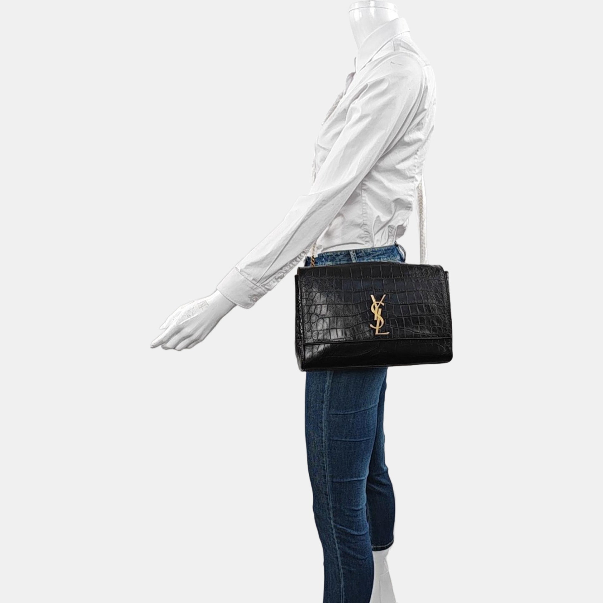 KATE Large Calfskin Black