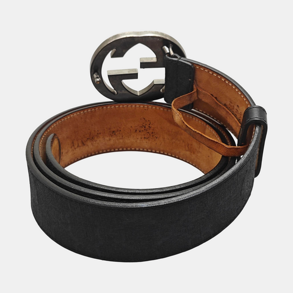 Coated Canvas Belt Black