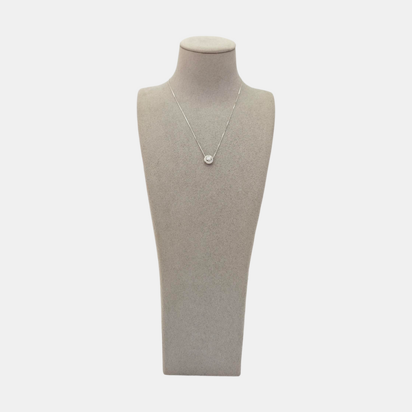 TRINITY 18k White Gold Silver Necklace