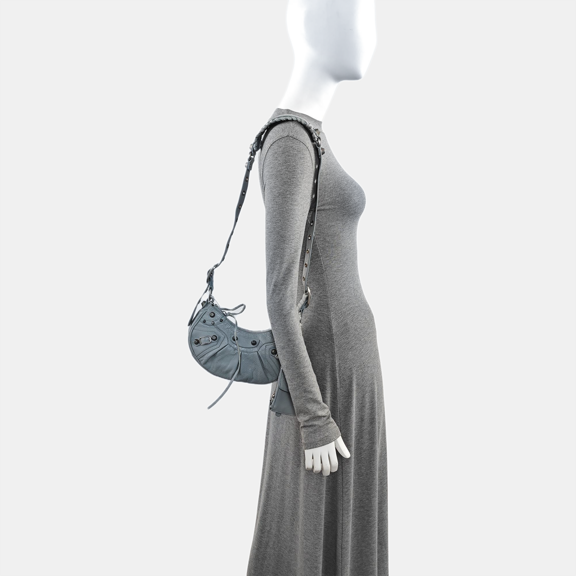 Le Cagole Mini Lambskin Blue